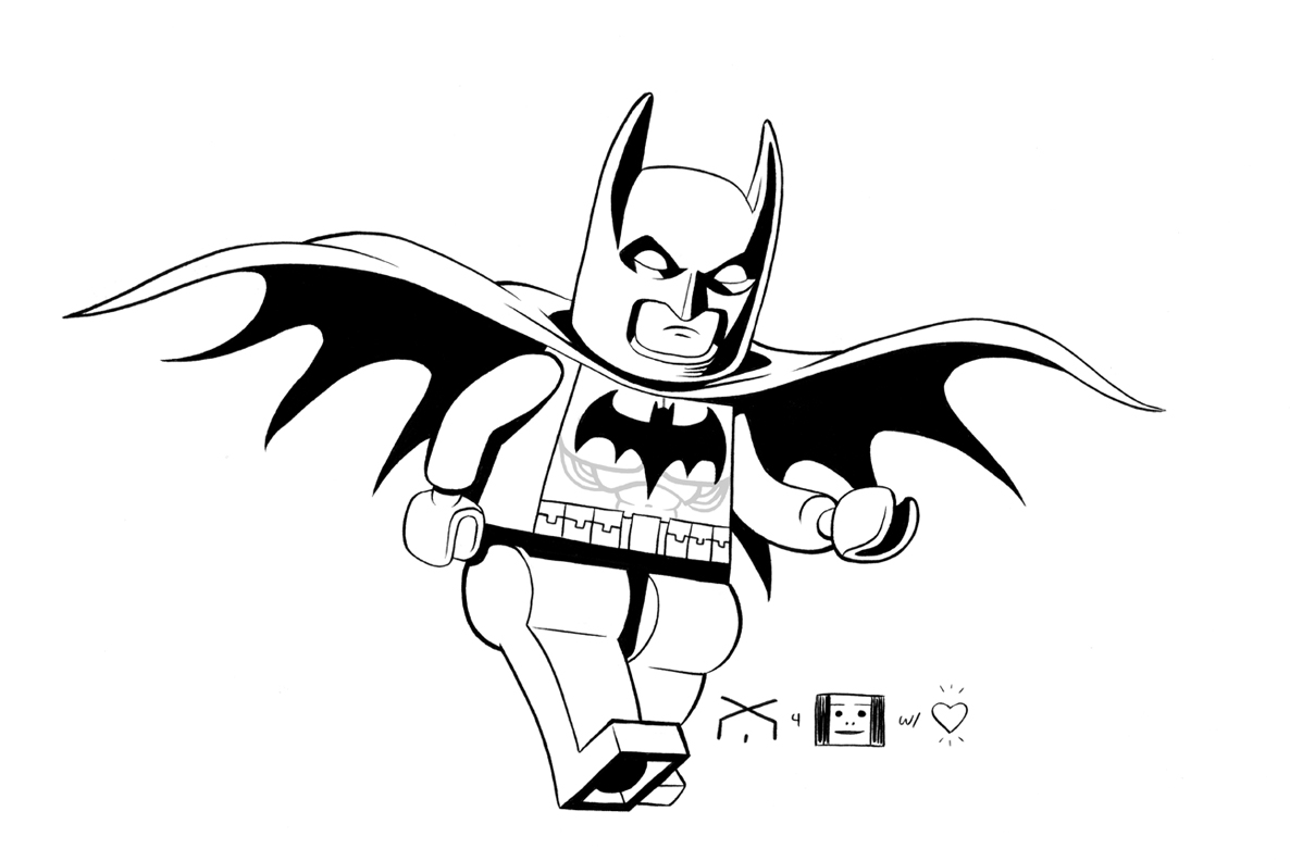 1186x792 Batman Drawing Image