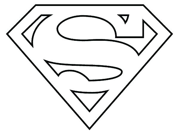 600x450 superman logo outline superman logo outline best of free printable