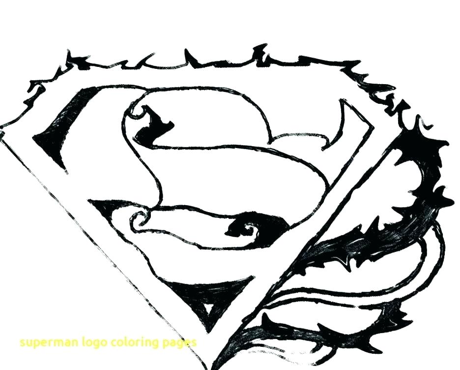 936x752 Superman Logo Coloring Pages