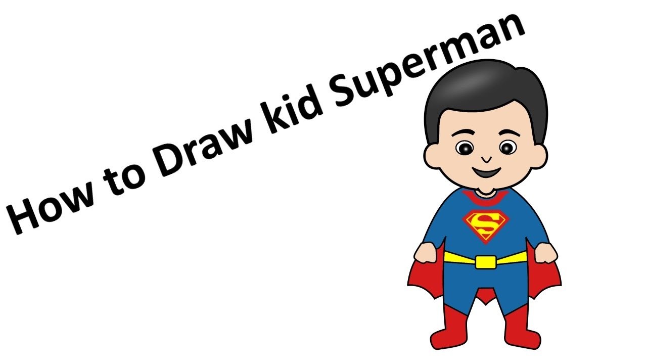 1280x720 Or Superman Drawing For Kids