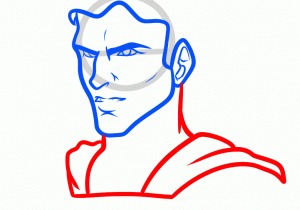 300x210 Superman Drawing Step