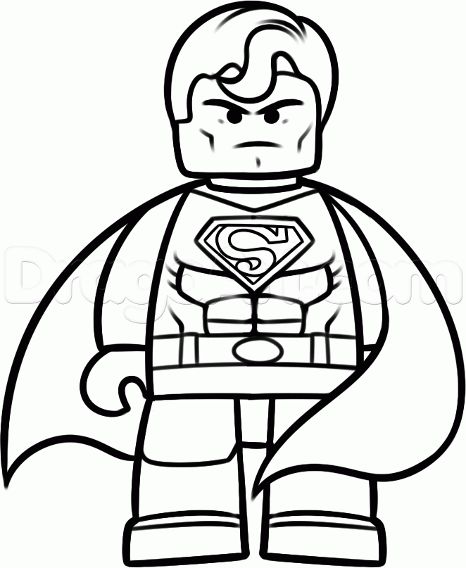 662x807 Superman Drawing Free Download