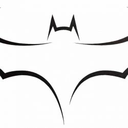 250x250 Batman Logo Drawing Step