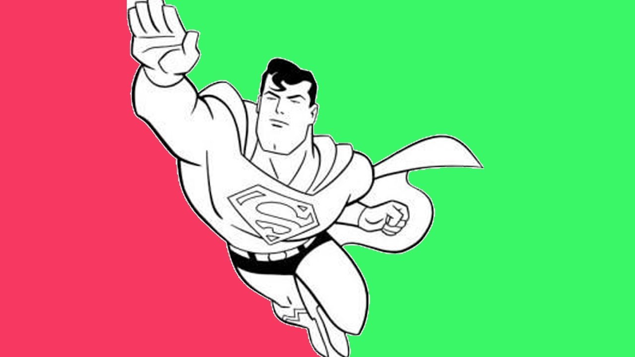 1280x720 Superman How To Draw Superman In This Step