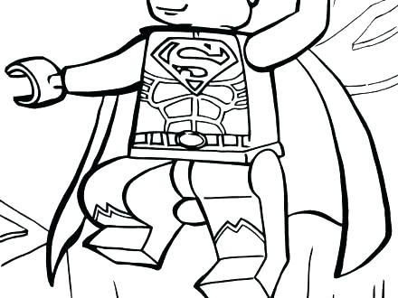 440x330 Superman Coloring Pages Superhero Movie Lego Batman Free Printable