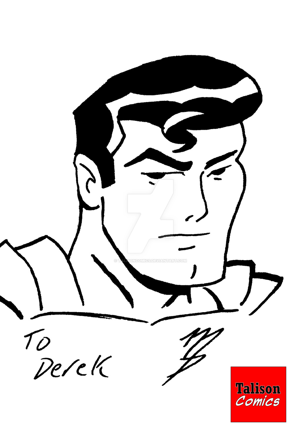 1024x1469 Superman Sketch Card In Bruce Timm Style