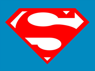 400x300 Flat Superman Logo Using Only Css And Html