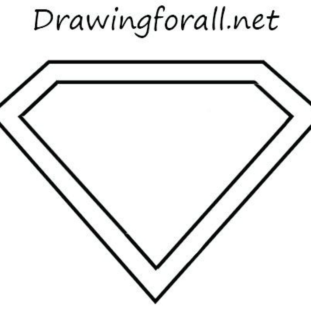 1024x1024 Superman Symbol Outline Music Clipart House Clipart Online Download