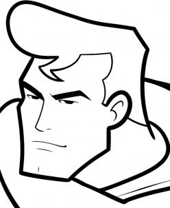 248x302 How To Draw Superman Easy, Step