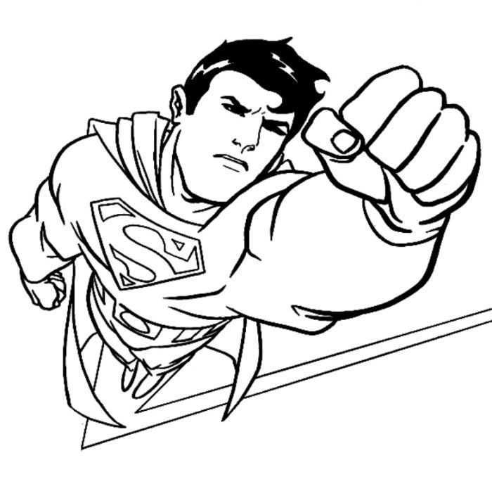 700x688 Superman Drawings