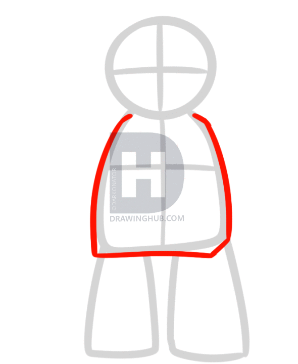 590x720 How To Draw Superman From The Lego Movie, Step