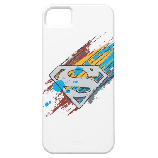 540x540 superman s shield paint streaks logo case mate iphone case