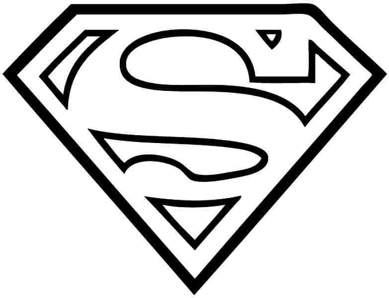 783x600 Superman Logo Free Coloring Pages On Art Coloring Pages