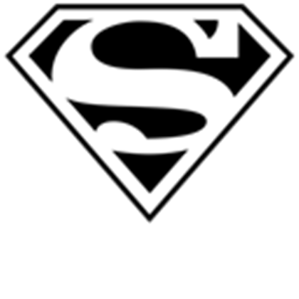 420x420 Superman Logo Black And White Transparent Png Clipart Free