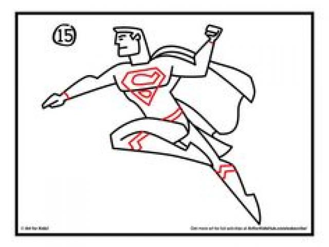 640x480 Drawn Superman Simple