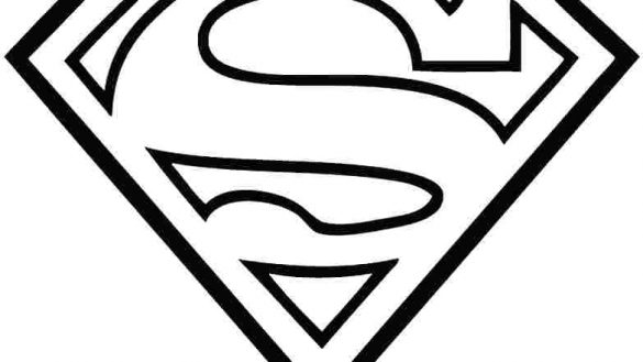 585x329 Superman Logo Coloring