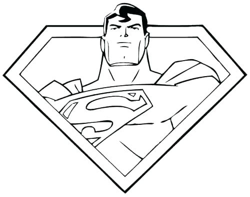 500x393 Superman Printable Coloring Pages Superman Printable Coloring