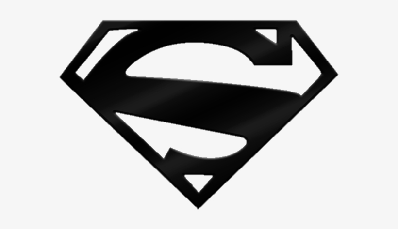 820x473 Black And White Superman Logo Png Pic