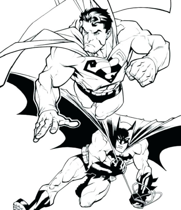 588x683 Batman Drawing Coloring Pages Batman And Joker Coloring Pages