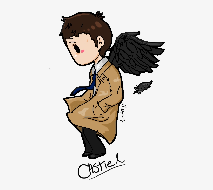 820x732 Castiel Drawing Cartoon