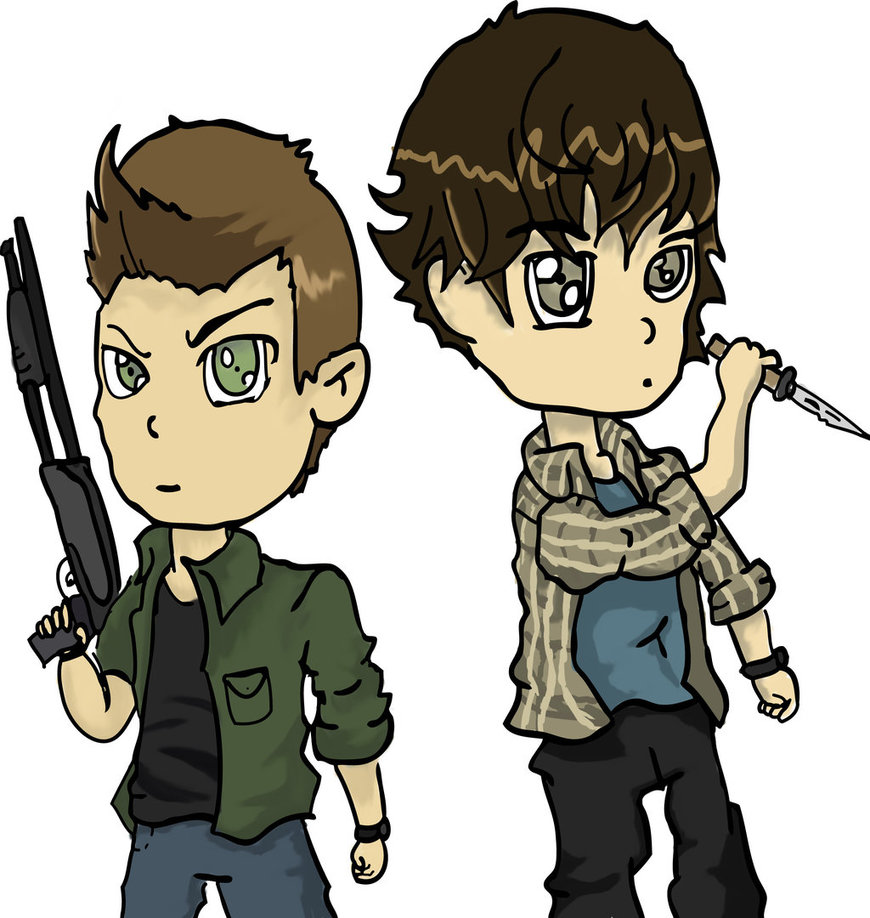 870x918 Chibi Supernatural Drawings