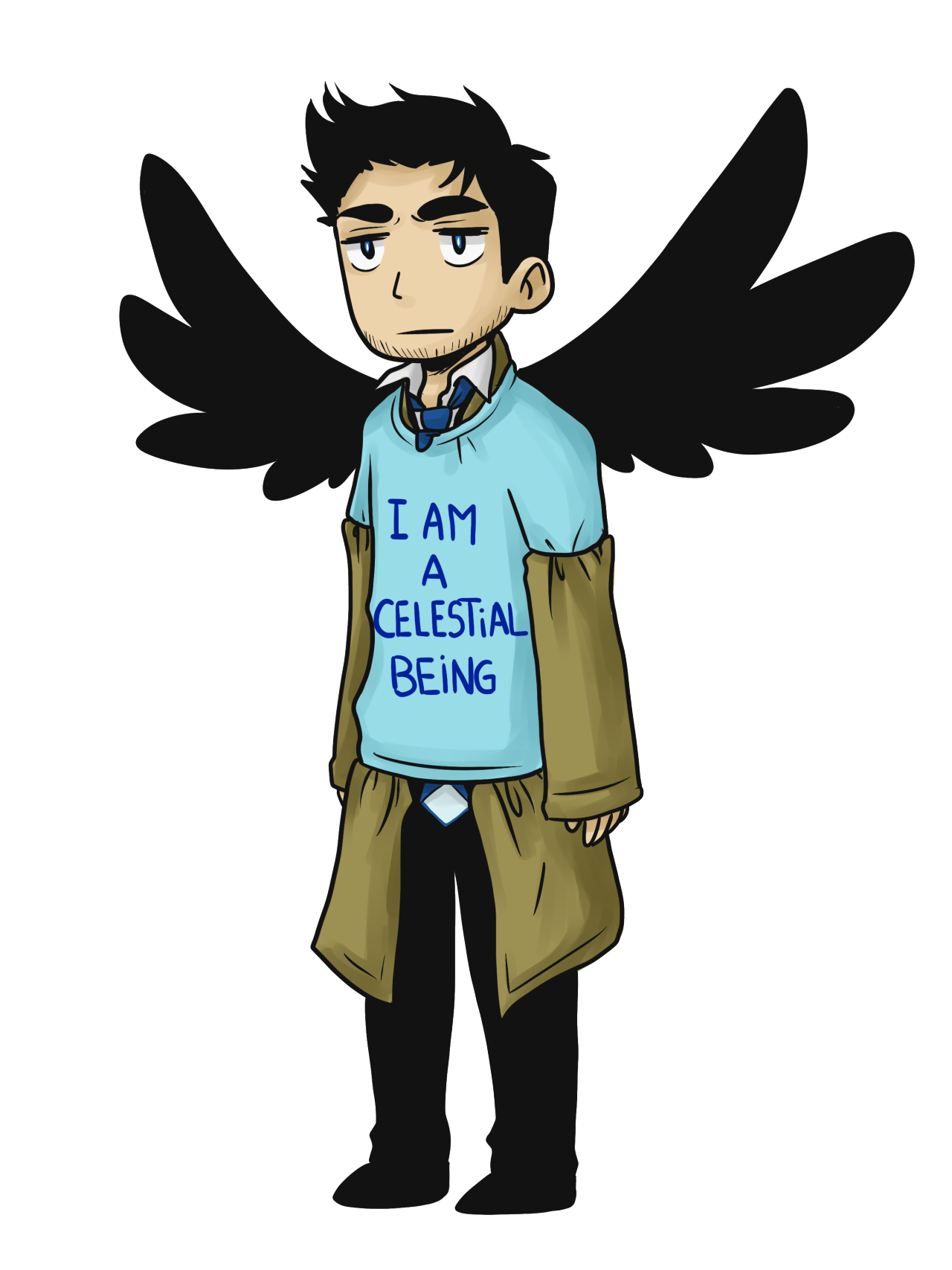 1280x1707 funny supernatural castiel dean sam winchester hellredsky drawings