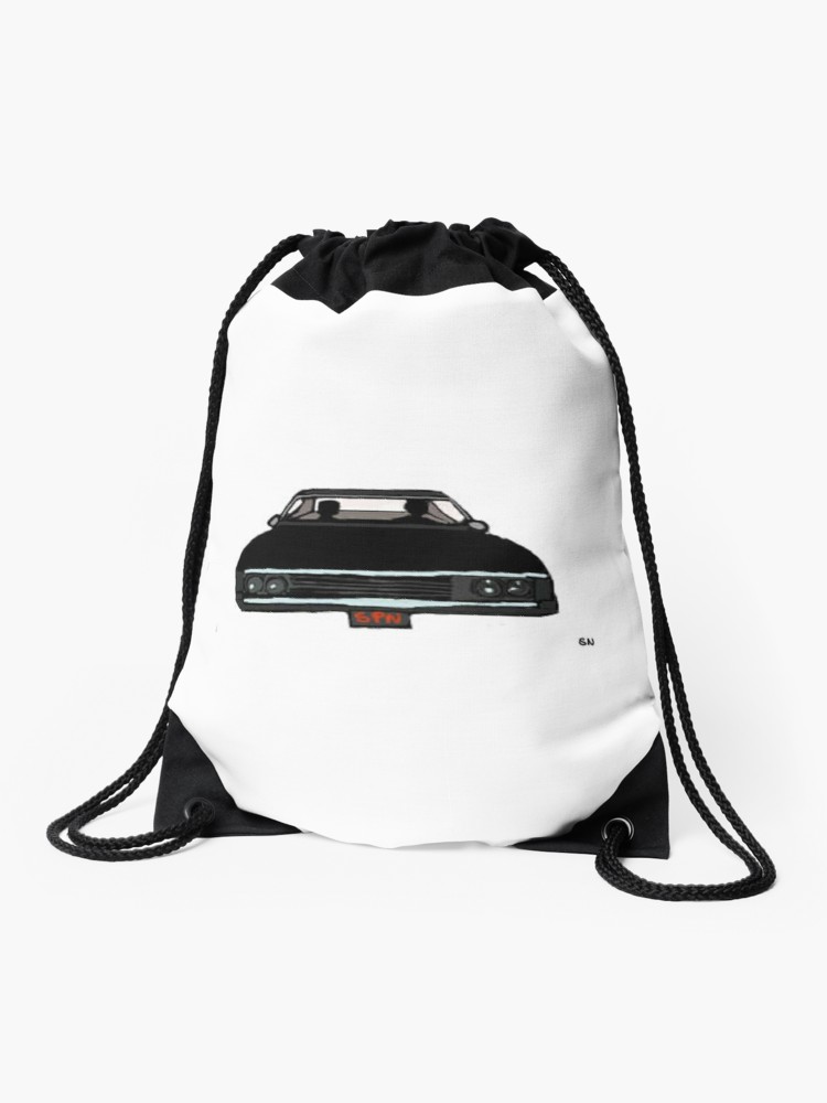 750x1000 Supernatural Chevy Impala Drawstring Bag