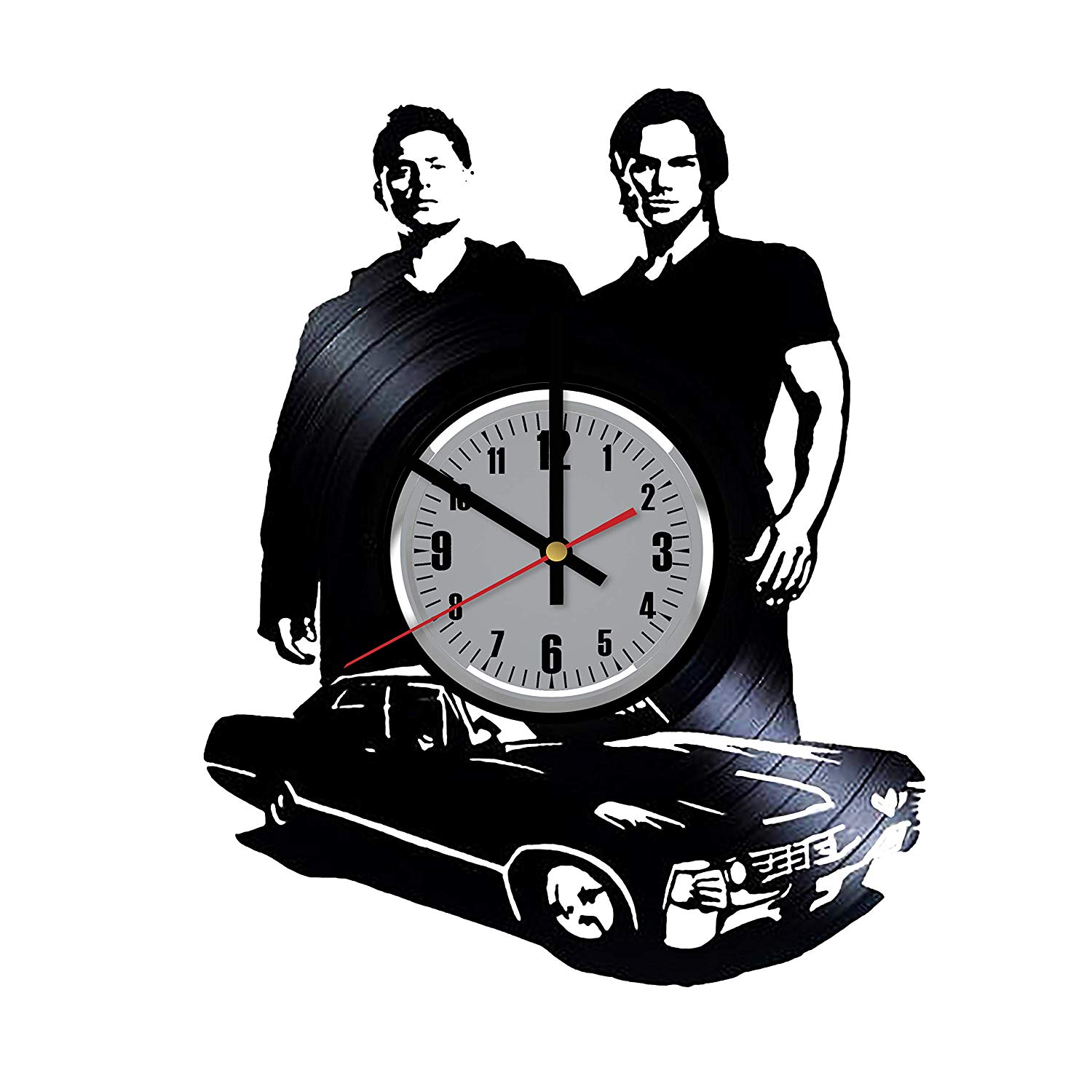 1500x1500 Supernatural Dean Sam Impala Vinyl Clock