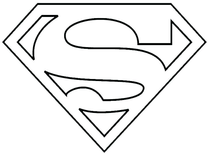 723x536 Superman Logo Outline Superman Logo Template Best Badge Strand Vs