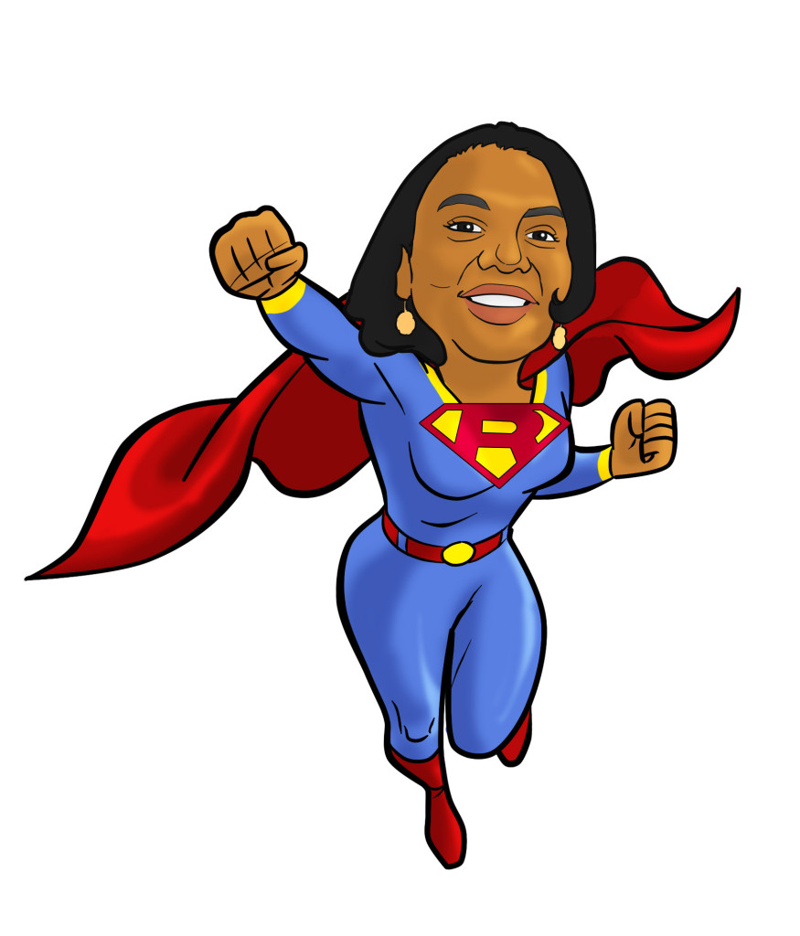 875x1024 Superwoman Drawing