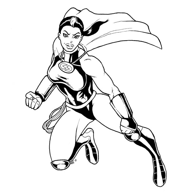 600x622 Superwoman Drawing Fan For Free Download