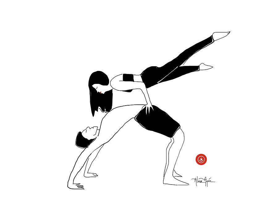 900x675 Yoga With Support Drawing