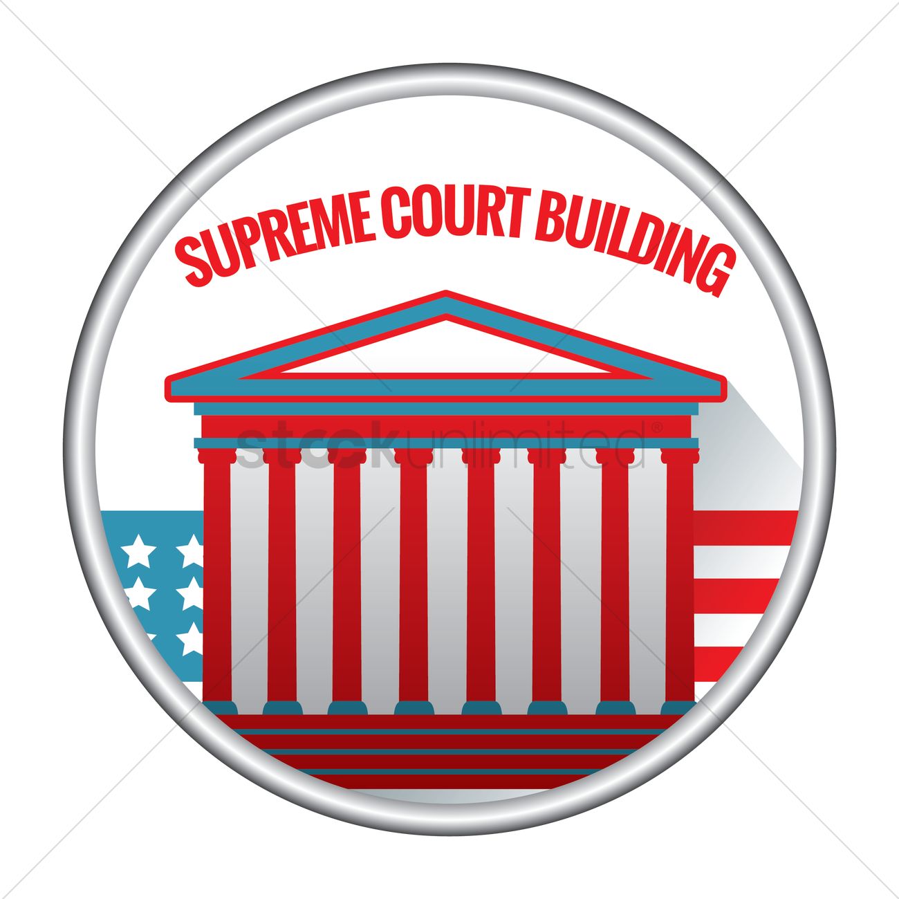 1300x1300 supreme court building vector image