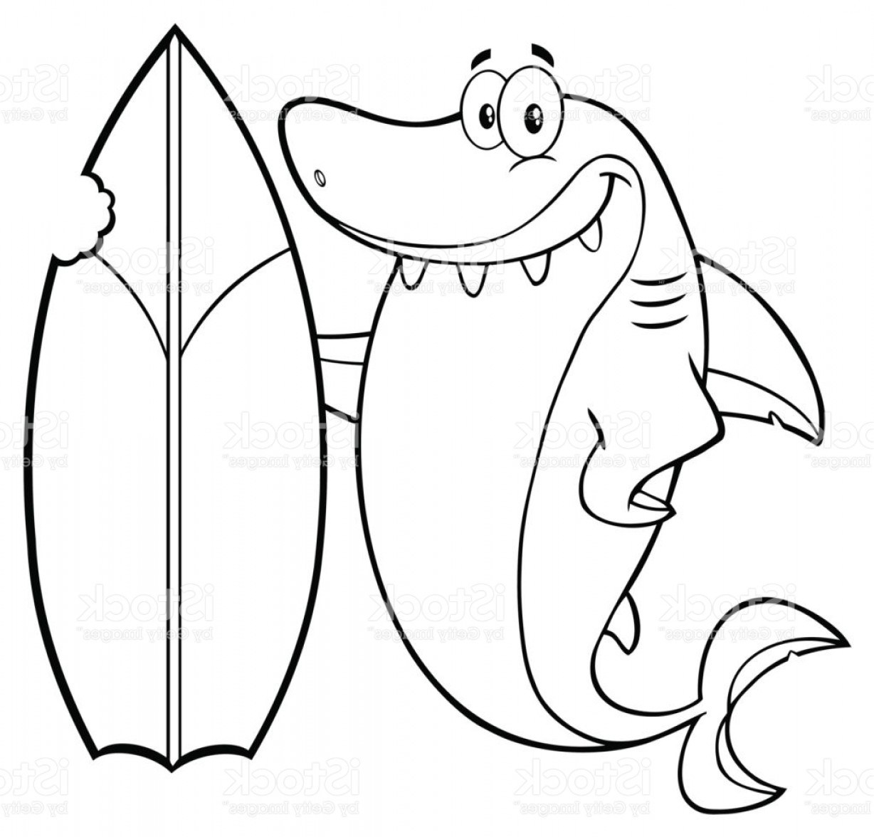 1228x1176 Shark Cartoon Images Black And White