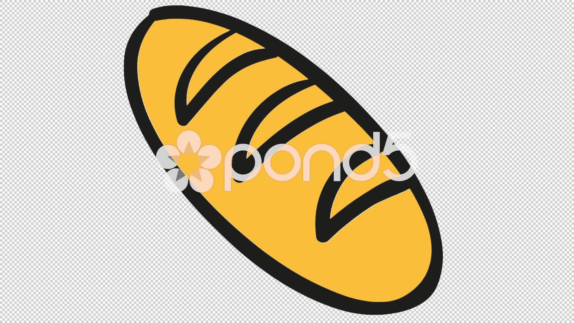 1920x1080 Bread Loaf Line Drawing Animation Illustration Transparent