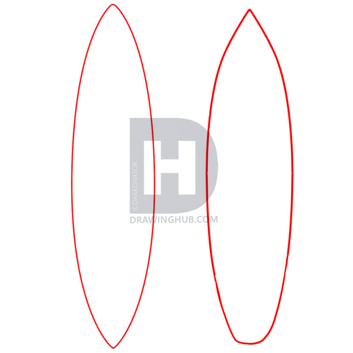 719x720 How To Draw A Surfboard, Draw Surfboards, Step