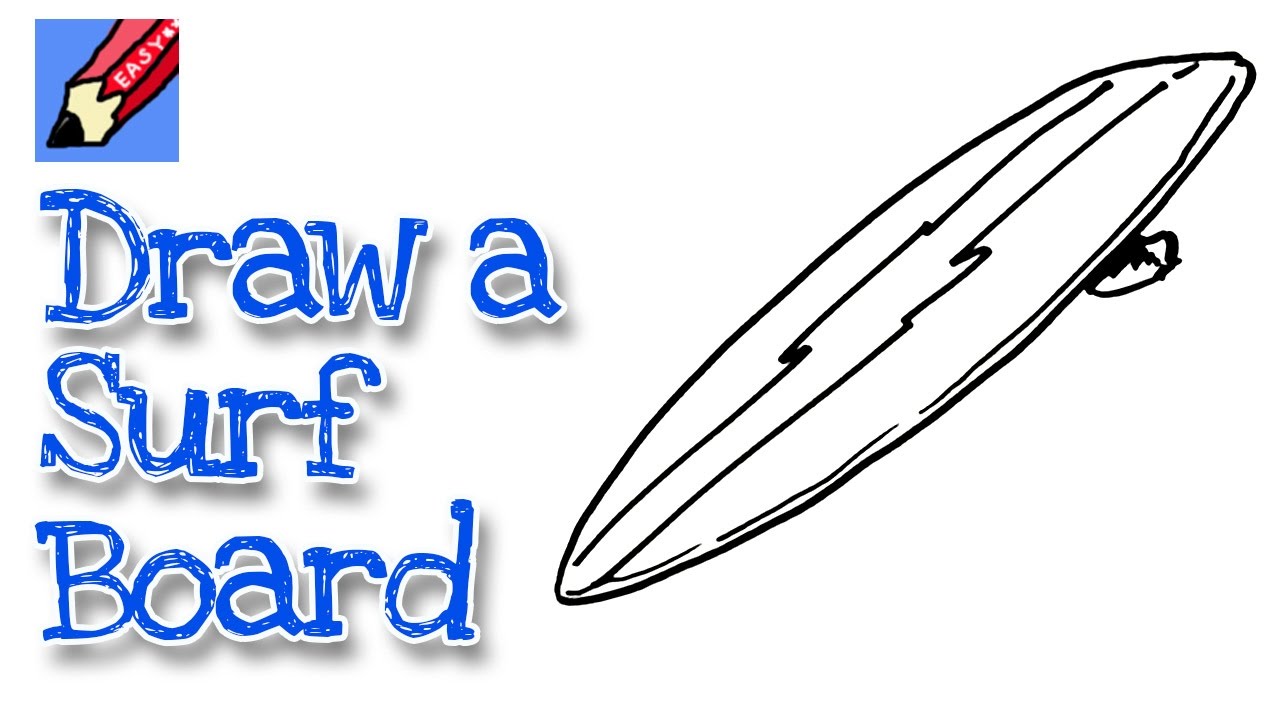1280x720 How To Draw A Surfboard Real Easy