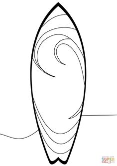 235x333 Color Pages Surfboard Drawing, Surfboard, Surf Cake