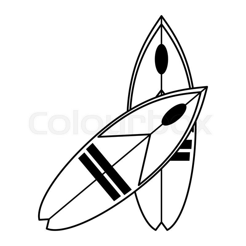 800x800 Surfboard Surf Icon Image Vector Stock Vector Colourbox