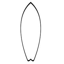 225x225 Surfboard Template