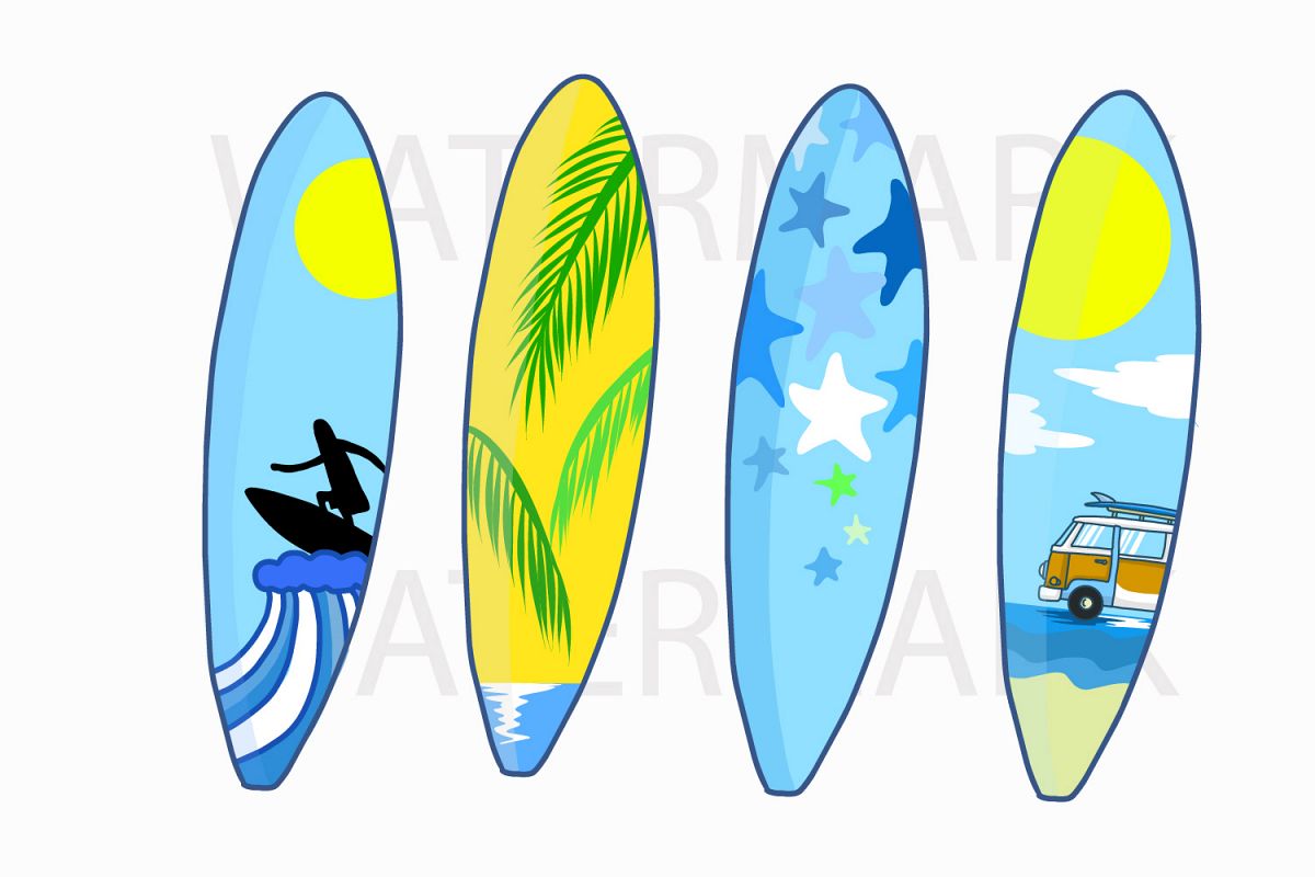 1200x800 Colorful Surfboard