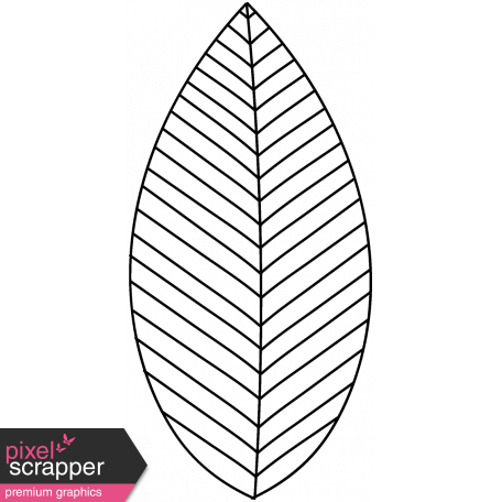 456x456 Leaf Doodle Template Graphic