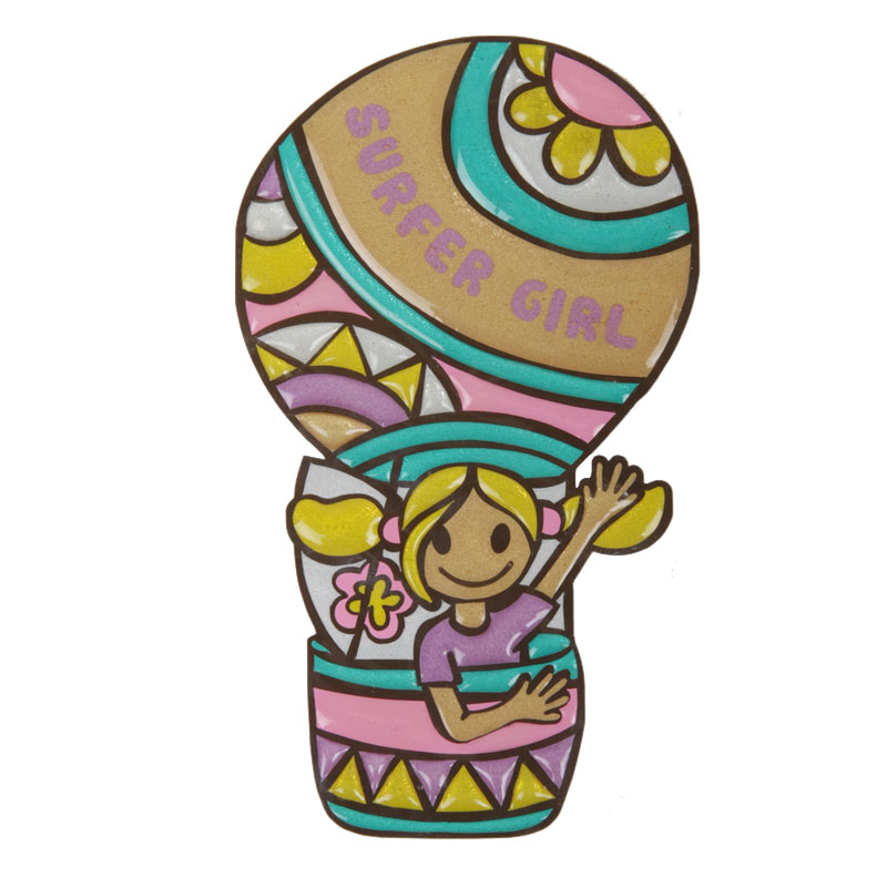 800x800 Summer Air Balloon Sticker