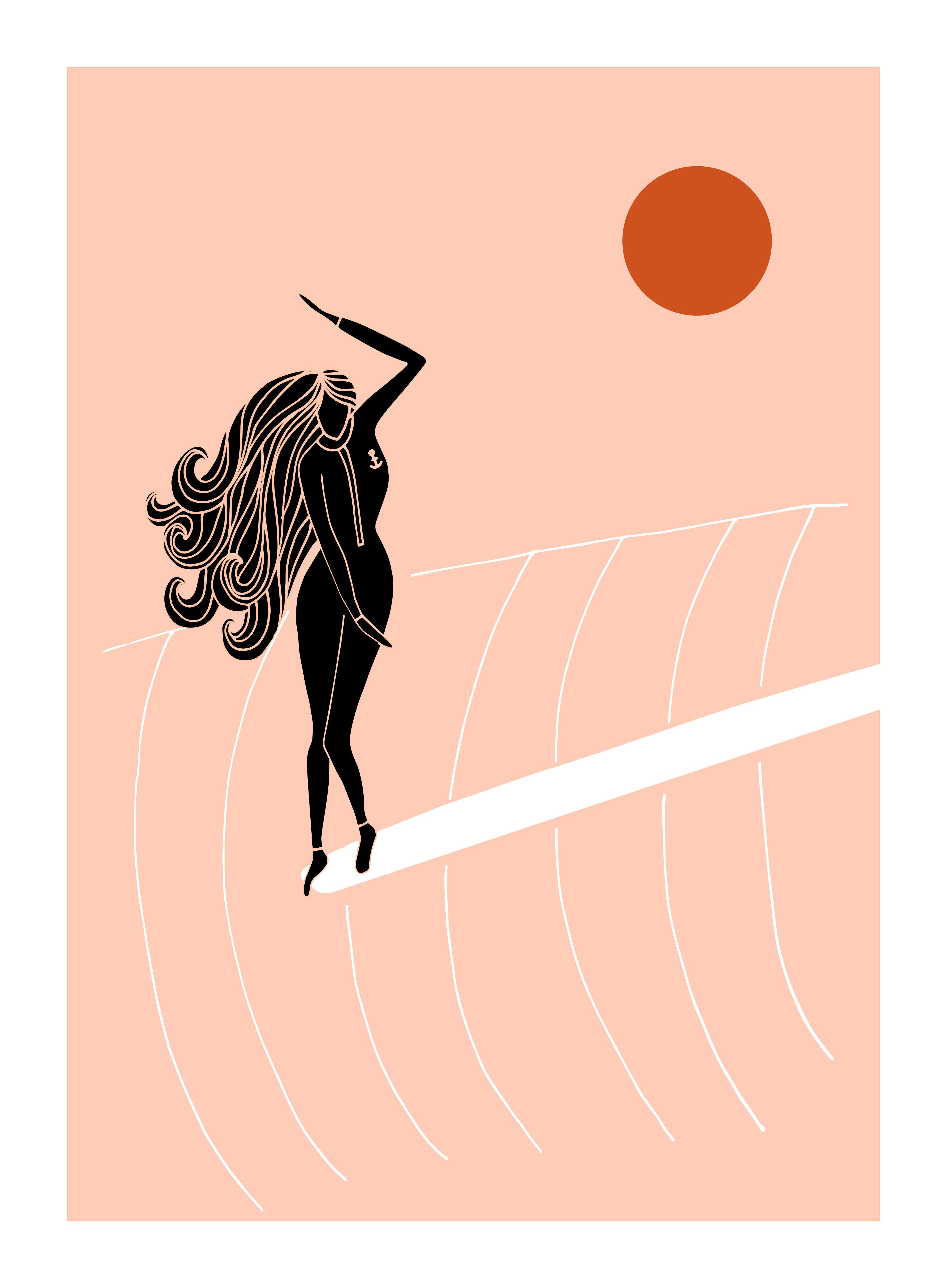 3682x4996 surfer girl vintage things to art in surf art, surf