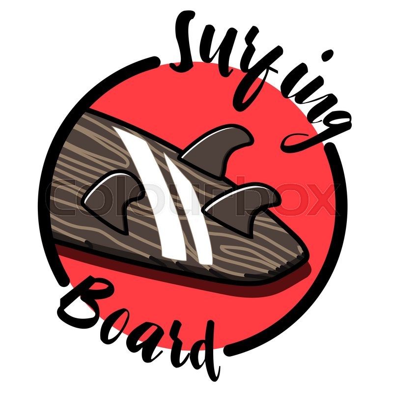800x800 color vintage surfing emblem surfing stock vector colourbox