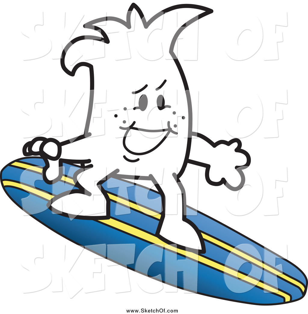 1024x1044 Drawing Of A Sketched Squiggle Guy Surfing