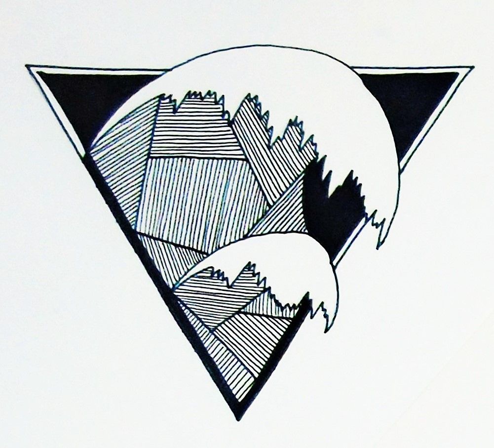 1001x907 crashing wave tattoo design illustration water alchemy symbol