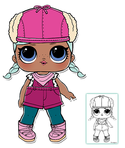 403x477 Lol Surprise Doll Coloring Pages