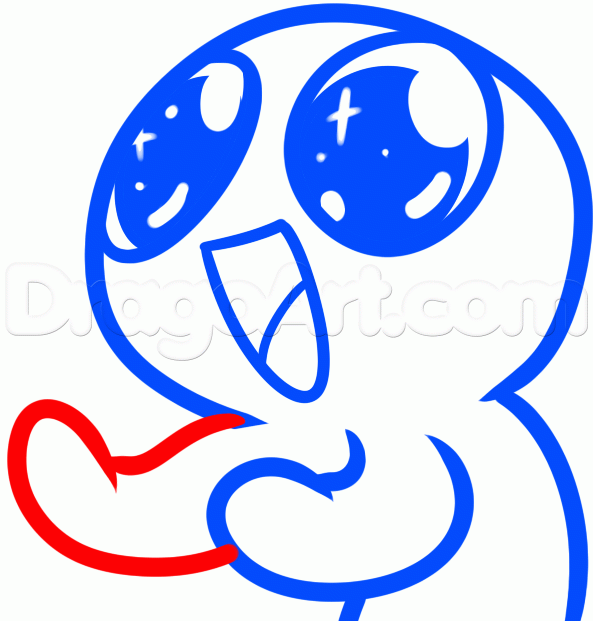 593x621 How To Draw A Surprised Face, Step