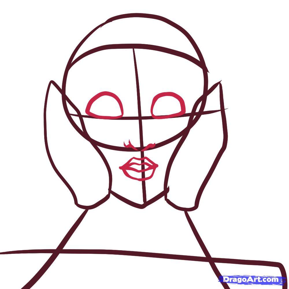 1000x1000 Draw A Shocked Face, Step